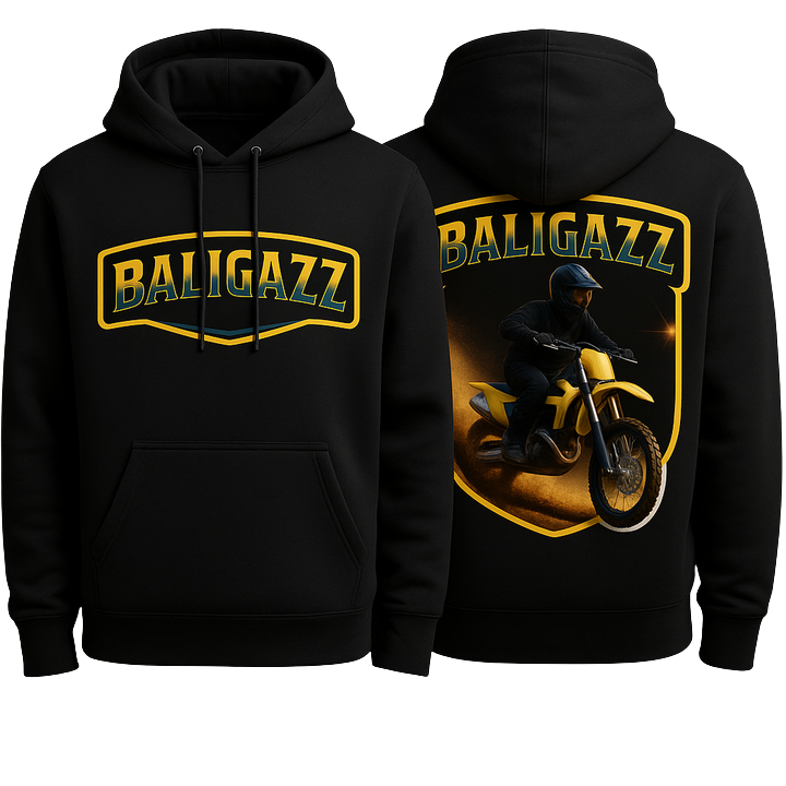 BALIGAZZ Heavyweight Hoodie – Born to Ride Edition