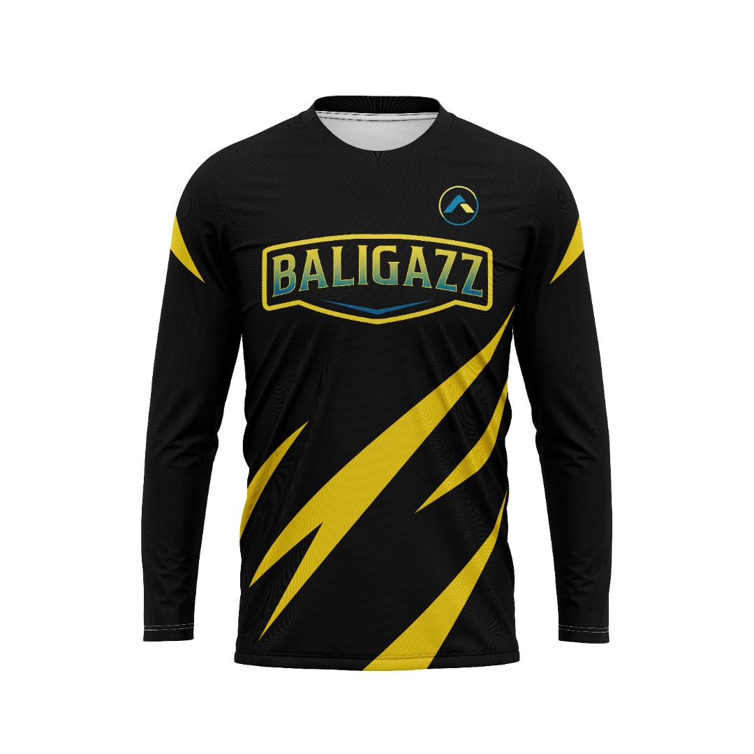 BALIGAZZ Premium Motorsports T-Shirt – Black & Yellow