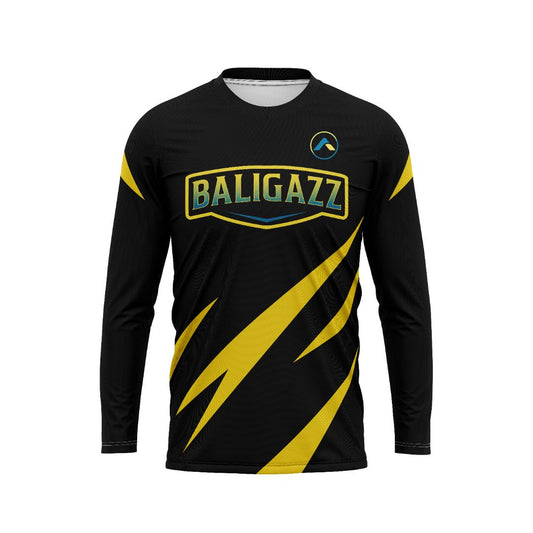 BALIGAZZ Premium Motorsports T-Shirt – Black & Yellow